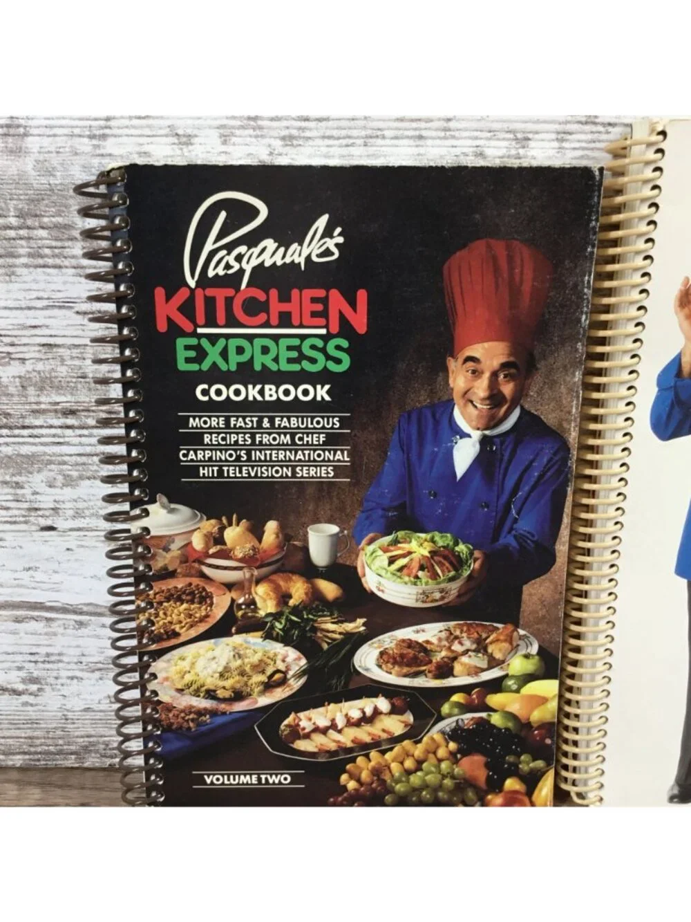 Pasquales Kitchen Express Cookbooks Vol 1 & 2 Spiral-Bound Chef Pasquale Carpino